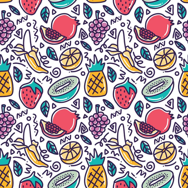 Çeşitli meyve koleksiyonu el çizimleri yap