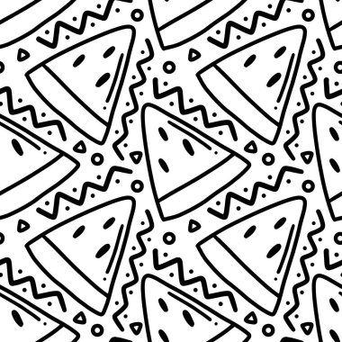 karpuz karpuz el çizim deseni