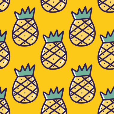 Bir dizi meyve eli çizimi.