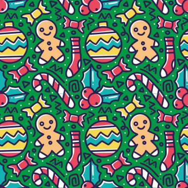 Noel günü el çiziminin kalıbı