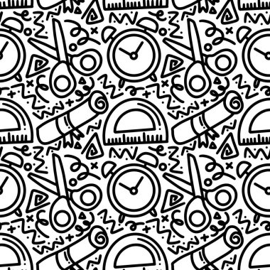 Okul el çiziminin sanat süslemesi