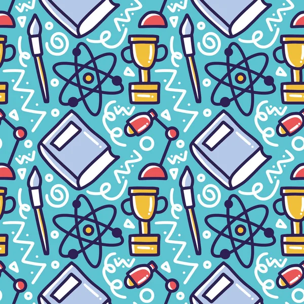 Doodle conjunto de química desenho à mão —  Vetores de Stock