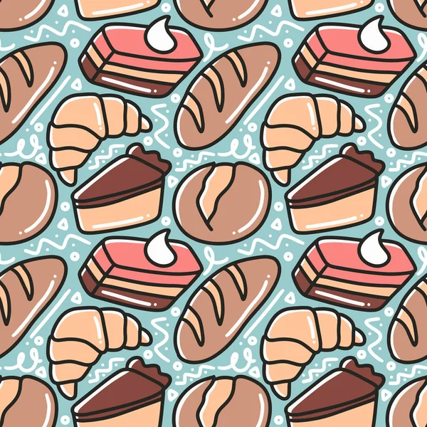 Hamur işi el çizim arka planının sanat dekorasyonu