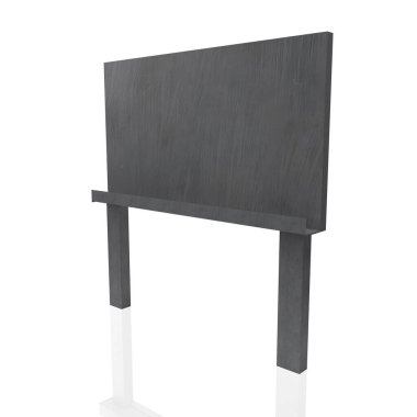 Spot ışığı olan boş ilan panosu