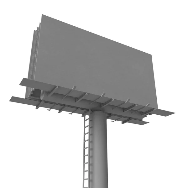 Blank billboard with spotlight — Stock Photo, Image