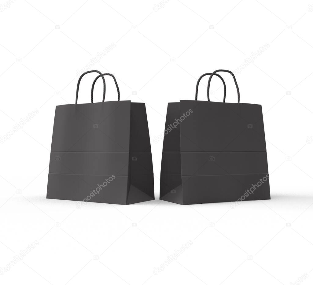 two black shopping bag