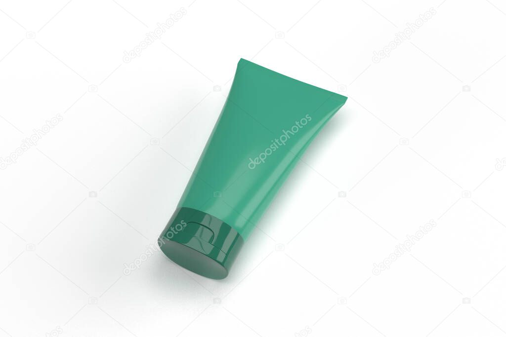 Close up beauty care packaging mockup.