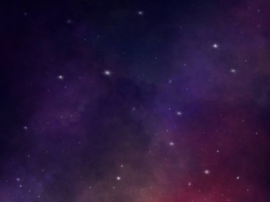 night scenery with colorful and light milky way full of stars in the sky