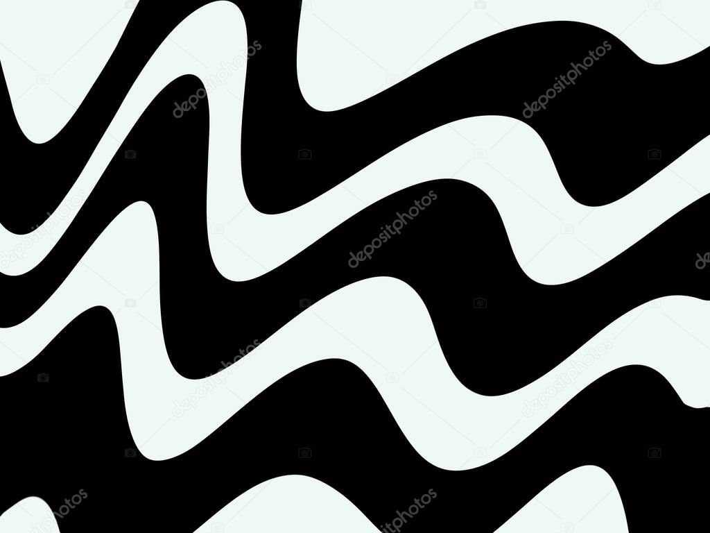 beautiful abstract paint and zebra pattern in black and white