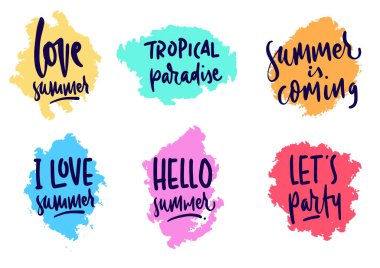 Yaz harf dizaynı el çizimi