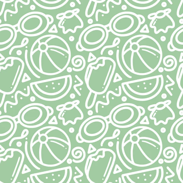 El çizimi karalama plajda yaz oyunu oynuyor