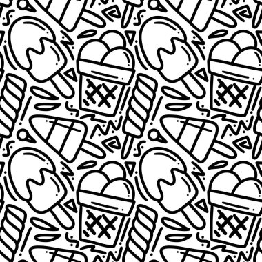 Güneşli günde el çizimi taze menü