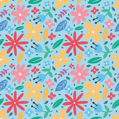 Yaprak bitkileri ve çiçek desenleri koleksiyonu