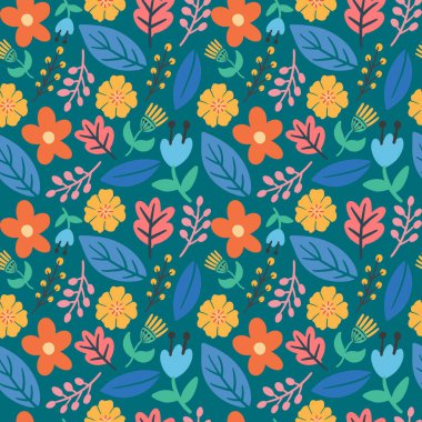 Yaprak bitkileri ve çiçek desenleri koleksiyonu