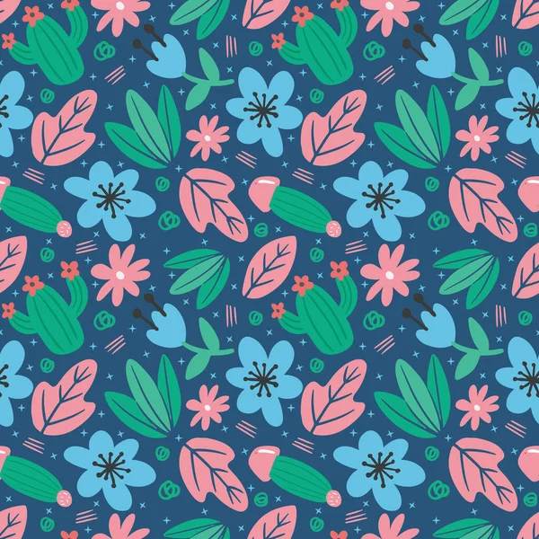 Yaprak bitkileri ve çiçek desenleri koleksiyonu