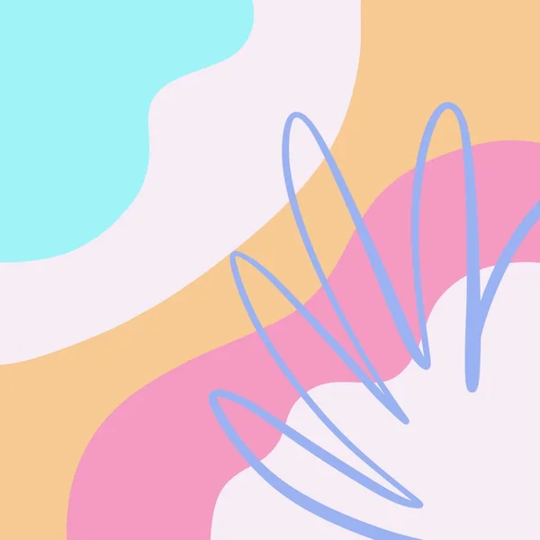 renkli soyut düz tasarım minimalizm biçimi