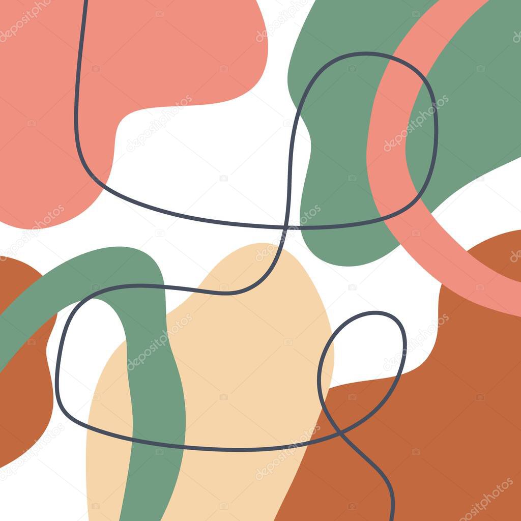colorful minimalism lines abstract design