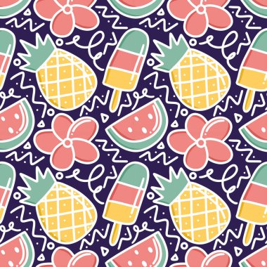 komik renksiz yaz elementleri karalaması