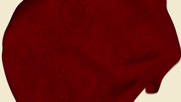 Arabesque Model Crumpled Fabric Flag Intro Steagul Arab Model Steagul — Videoclip de stoc
