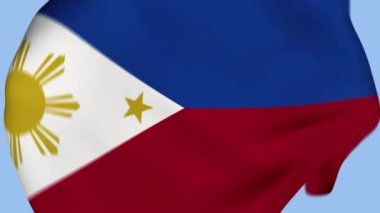 Filipinler Buruşuk Kumaş Bayrağı Girişi. Filipinler Bayrağı. Filipinler Bayrağı. Doğu Bayrakları. Kutlama. Bayrak Günü. Vatanseverler. Gerçekçi Animasyon 4K. Yüzey dokusu. Arkaplan Kumaşı.