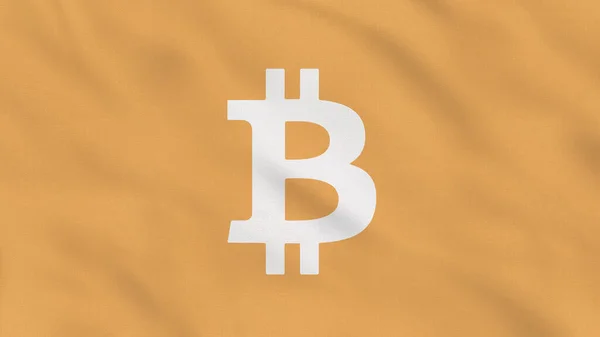 Bitcoin Dalgalı Kumaş Bayrağı. Bitcoin bayrağı. BTC bayrağı. Şifreli. Kripto para birimi. Kutlama. Arkaplan Kumaşı.