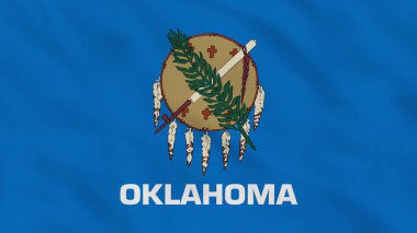 Oklahoma Eyaleti ABD Dalgalı Kumaş Bayrağı Girişi. ABD Bayrağı. Oklahoma Eyaleti Bayrağı. Kuzey Amerika Bayrakları. Kutlama. Vatanseverler. Arkaplan Kumaşı.