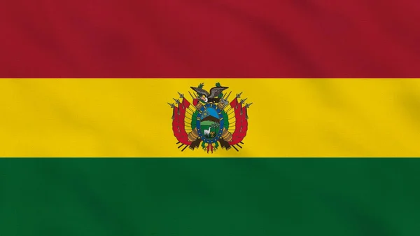 Bolivya Dalgalı Kumaş Bayrağı. Bolivya bayrağı. Bolivya Banner. Güney Amerika Bayrakları. Kutlama. Arkaplan Kumaşı.