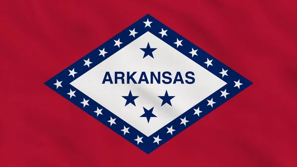 Arkansas Eyaleti, ABD Dalgalı Kumaş Bayrağı. ABD Bayrağı. Arkansas bayrağı. Kuzey Amerika Bayrakları. Kutlama. Vatanseverler. Arkaplan Kumaşı.