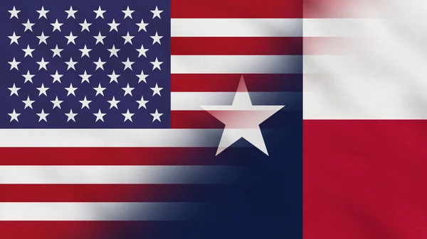 Texas ABD Dalgalı Kumaş Bayrağı. Teksas Bayrağı. Birleşik Devletler. Amerikan Bayrağı. Kuzey Amerika Bayrakları. Kutlama. Arkaplan Kumaşı.