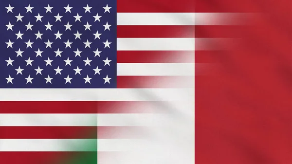 ABD ve İtalya Dalgalı Kumaş Bayrağı. ABD Bayrağı. İtalya Bayrağı. Kuzey Amerika. Avrupa Bayrakları. Kutlama. Arkaplan Kumaşı.