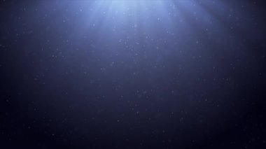 Karanlık Arkaplanda Yavaş Çekimde Alevlenen Güzel Yüzen Toz Parçacıkları. Havadaki Dinamik Rüzgâr Parçacıklarının Bokeh ile Döngülenmiş Canlandırması. 