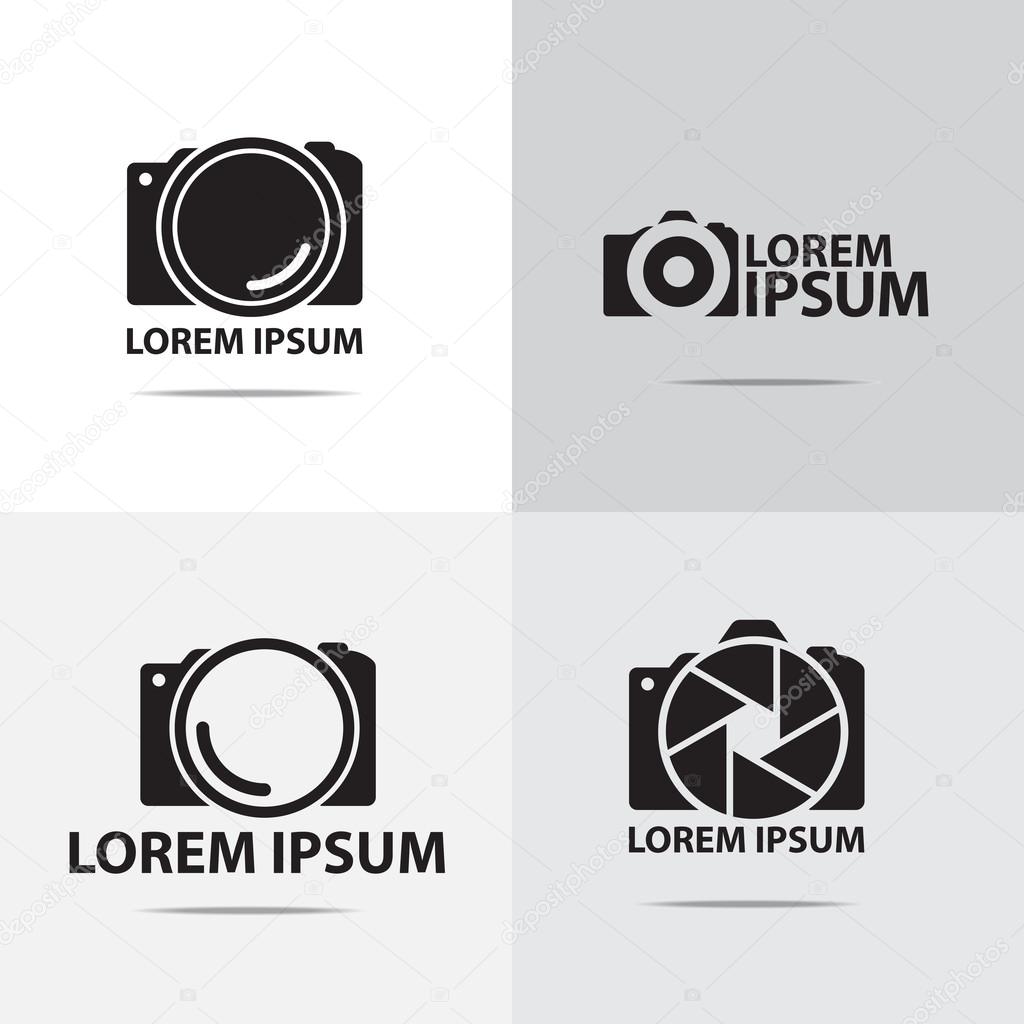 Four different digital camera logo design