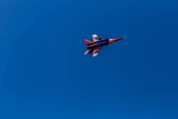 Cheboksary Chuvashia Russian Federation 2019 Performance Aerobatic Group Strizhi Bottom — Stock Photo, Image