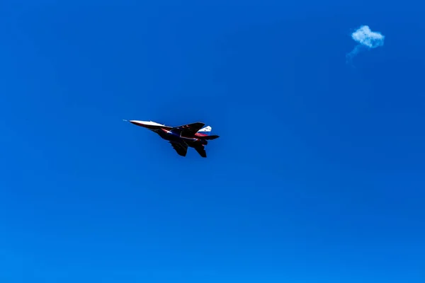 Cheboksary Chuvashia Russian Federation 2019 Performance Aerobatic Group Strizhi Bottom — Stock Photo, Image