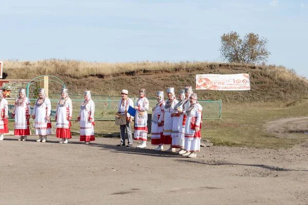 Kanash Tsjoevasja Rusland 2020 Een Folkloregroep Het Dorp Wet Kanashsky — Stockfoto