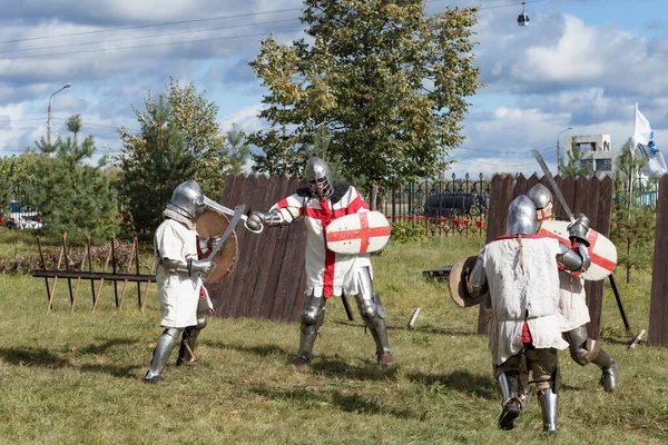 Nizhny Novgorod Nizhny Novgorod Region Russia 2020 Batalla Los Caballeros —  Fotos de Stock