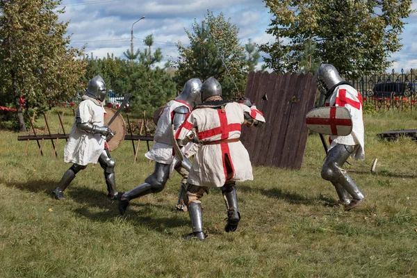 Nizhny Novgorod Nizhny Novgorod Region Russia 2020 Battle Knights Festival — 스톡 사진