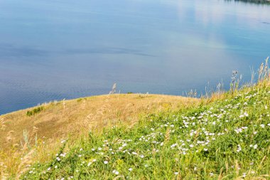 Volga 'nın manzarası Chuvashia' daki turist üssünden 