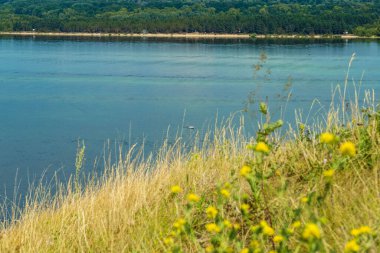 Volga 'nın manzarası Chuvashia' daki turist üssünden 