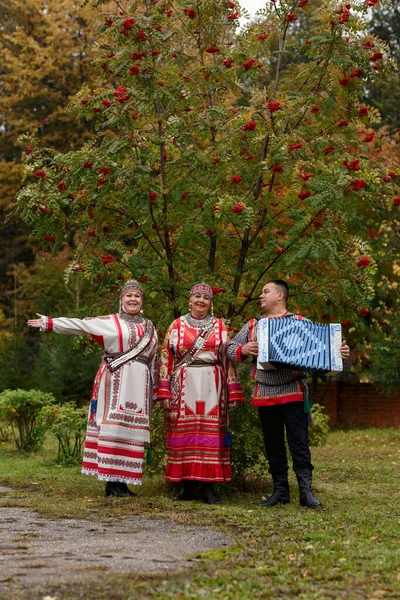 Cheboksary Chuvashia Russia 2021 Folklore Gruppo Presso Centro Ricreativo Della — Foto Stock