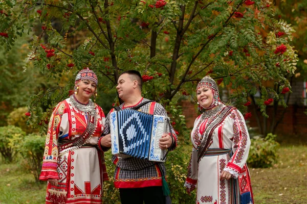Cheboksary Chuvashia Ryssland 2021 Folklore Grupp Fritidscentret Samma Ålder Chuvash — Stockfoto