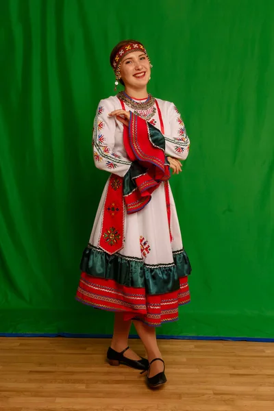 Cheboksary Chuvashia Russia 2021 Girl Klklklore Collective Same Age Chuvash — 스톡 사진