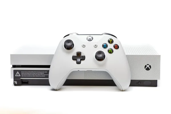 Mexico City Mexico September 2021 White Xbox One Game Console — Stock Photo, Image