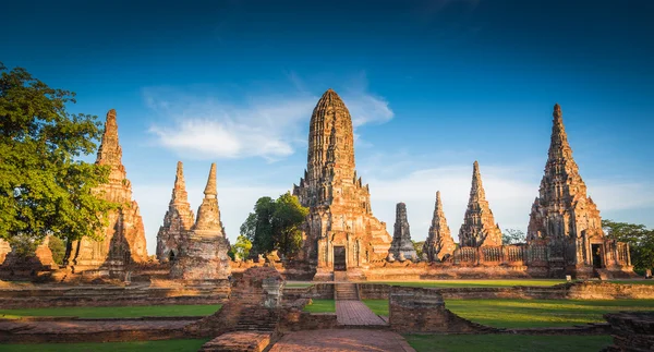 Ιστορικό Πάρκο Ayutthaya τοπίο σε Αγιουτχάγια, Ταϊλάνδη — Φωτογραφία Αρχείου