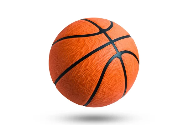 Beyaz zemin üzerinde basketbol topu