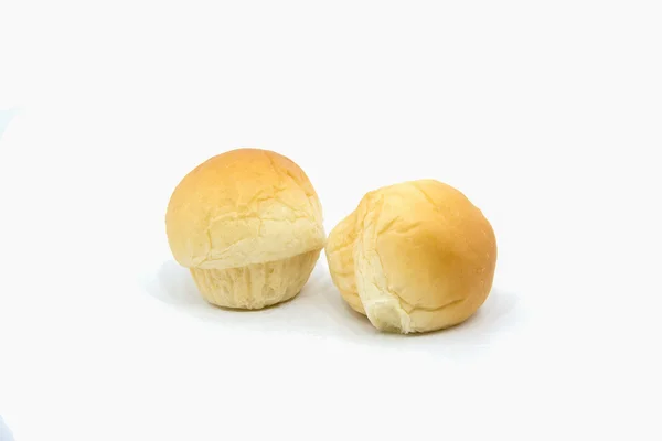 Μίνι ψωμί σε άσπρο φόντο — Φωτογραφία Αρχείου