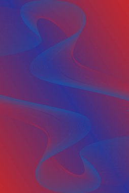 Kırmızı ve mavi arkaplan ve gradyan sanat dalgaları. Ses dalgası teknolojisi konsepti olan fütüristik grafikler. Monokrom kapaklı dijital tasarım. modern şablonlar