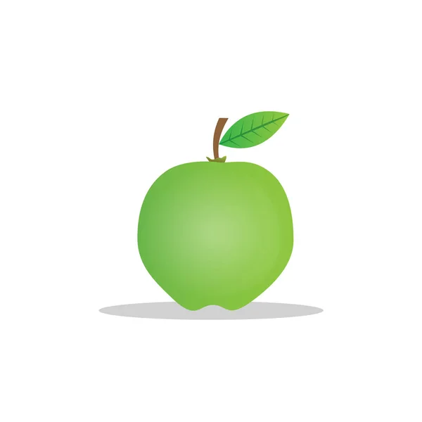 Illustration Vectorielle Texture Fruit Goyave Design Green Blanc Isolé Design — Image vectorielle