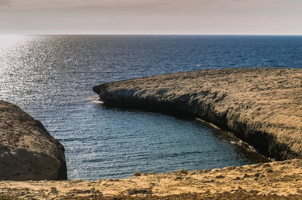 Natural Bay Sea Rocks Sunset Sardinia — Stock Photo, Image