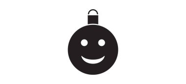 Gülümseme şeklinde Noel oyuncakları.